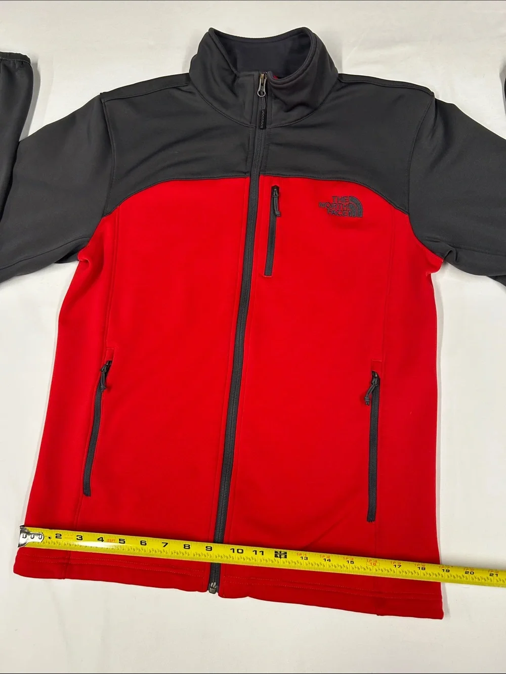 The North Face Red and Black Full-Zip Performance Fleece Jacket